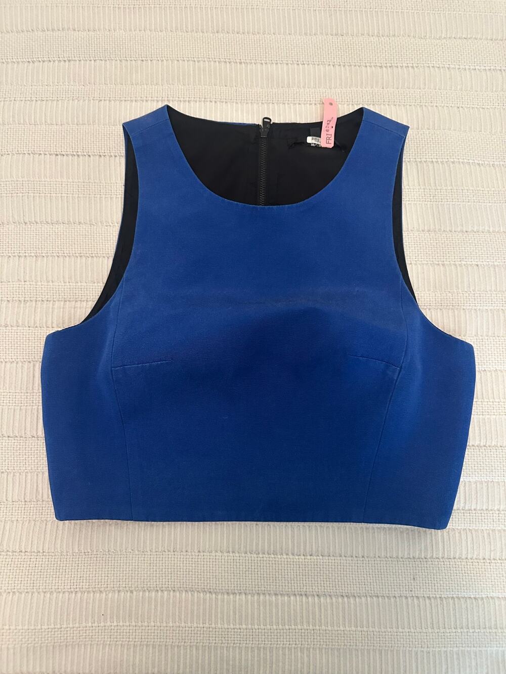 Tibi 2 Silk/Cotton Crop Top
